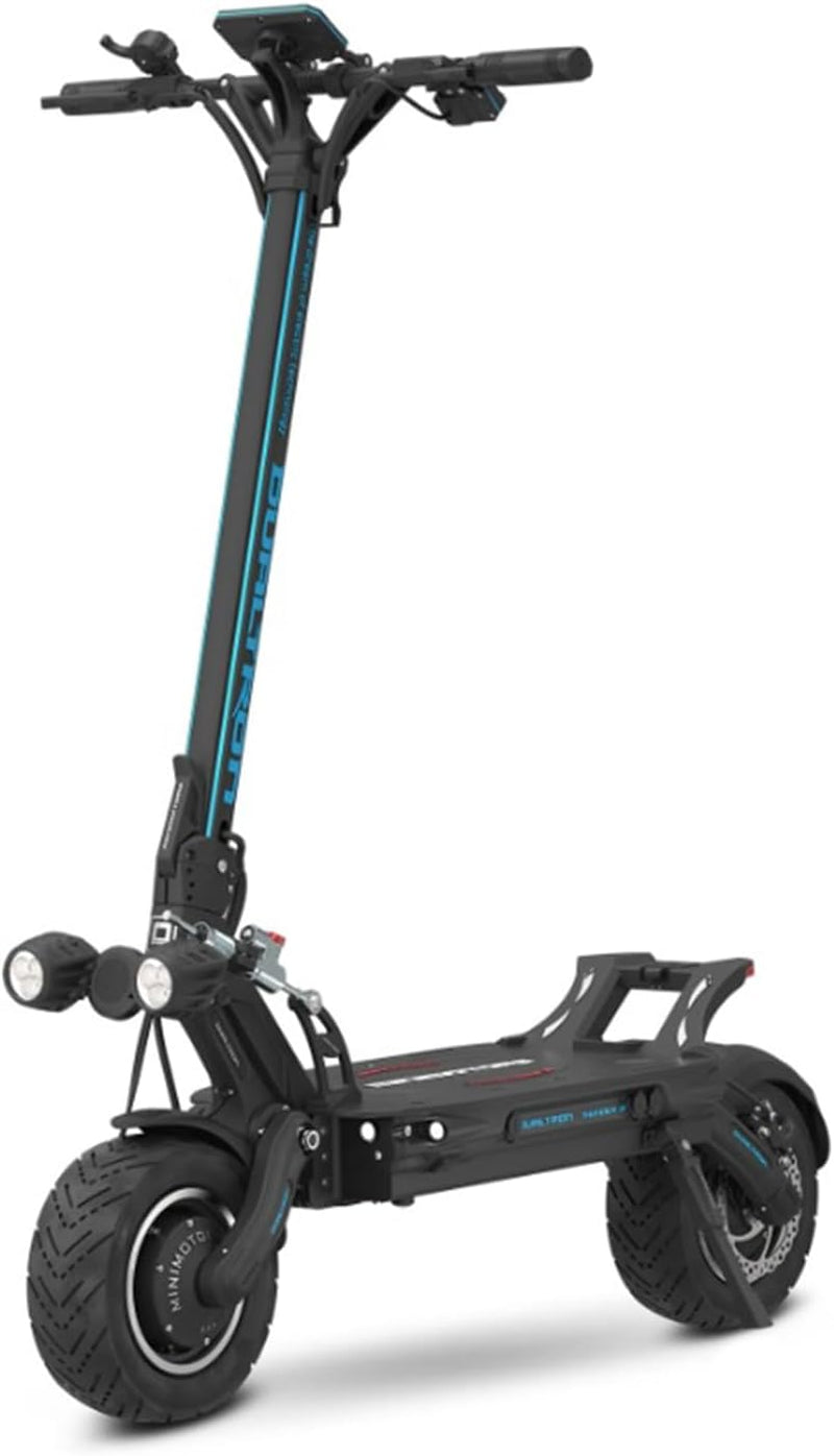 Minimotors - Dualtron Thunder 3 Elektroroller für Erwachsene - 72 V, 40 Ah, 500-W-Motoren, Reichweite bis zu 125 km, 20 km/h, schnell, leistungsstark und komfortabel, Schwarz