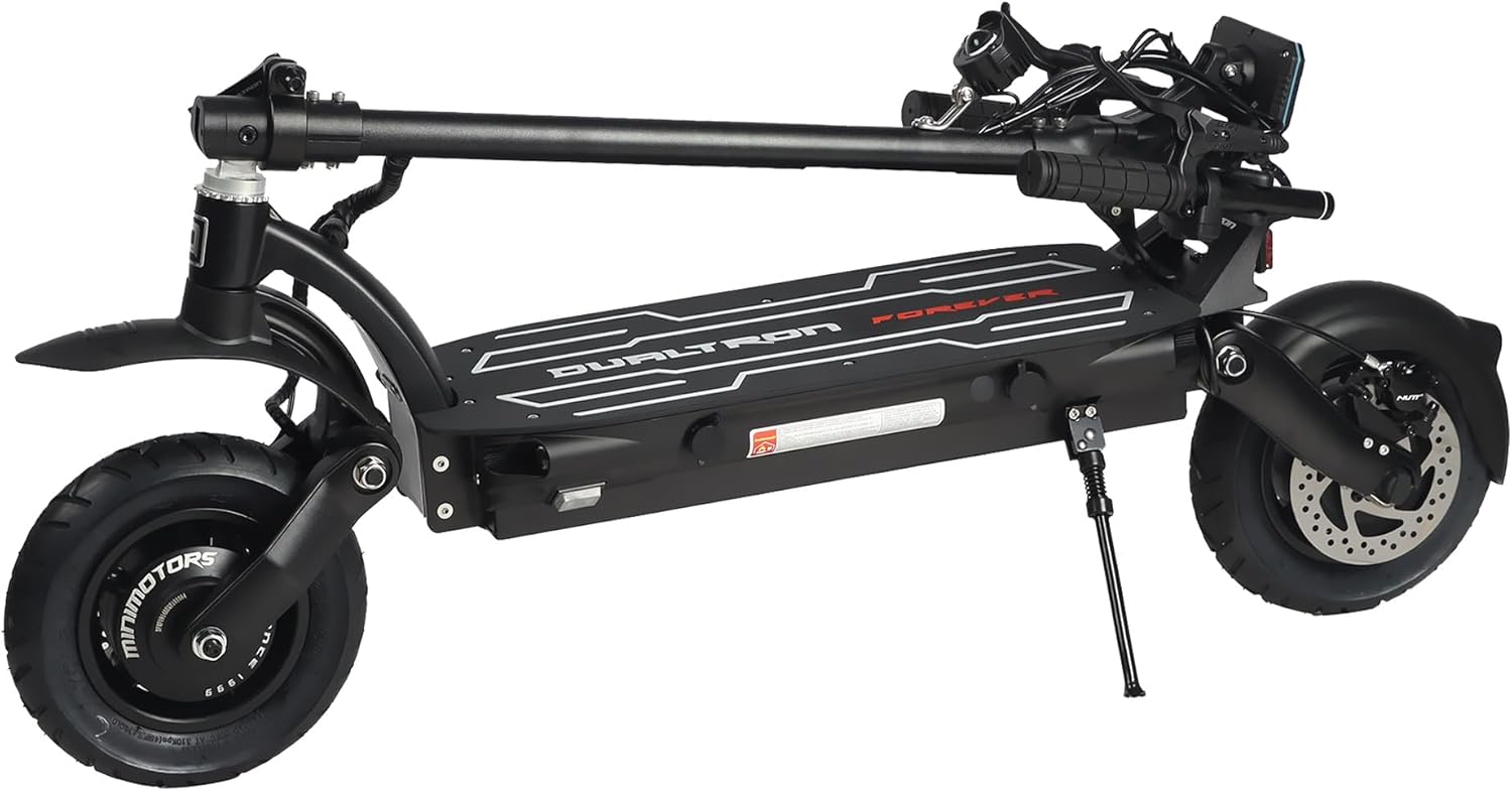 Minimotors Adult Electric Scooter Dualtron Forever Limited 60 V/24 Ah, 2 x 900 W Motors, Range up to 80 km, 25 km/h, Fast Powerful and Comfortable, Black New EY4 Screen