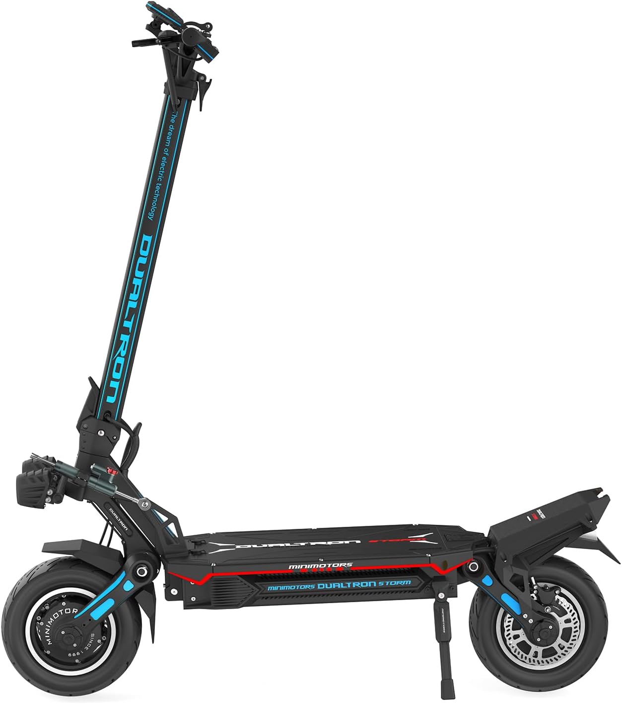 Minimotors – Dualtron Storm Limited Adult Electric Scooter 84 V/45 Ah, 2 Motors 5750 W, Range up to 180 km, 25 km/h, Fast Powerful and Comfortable, Black