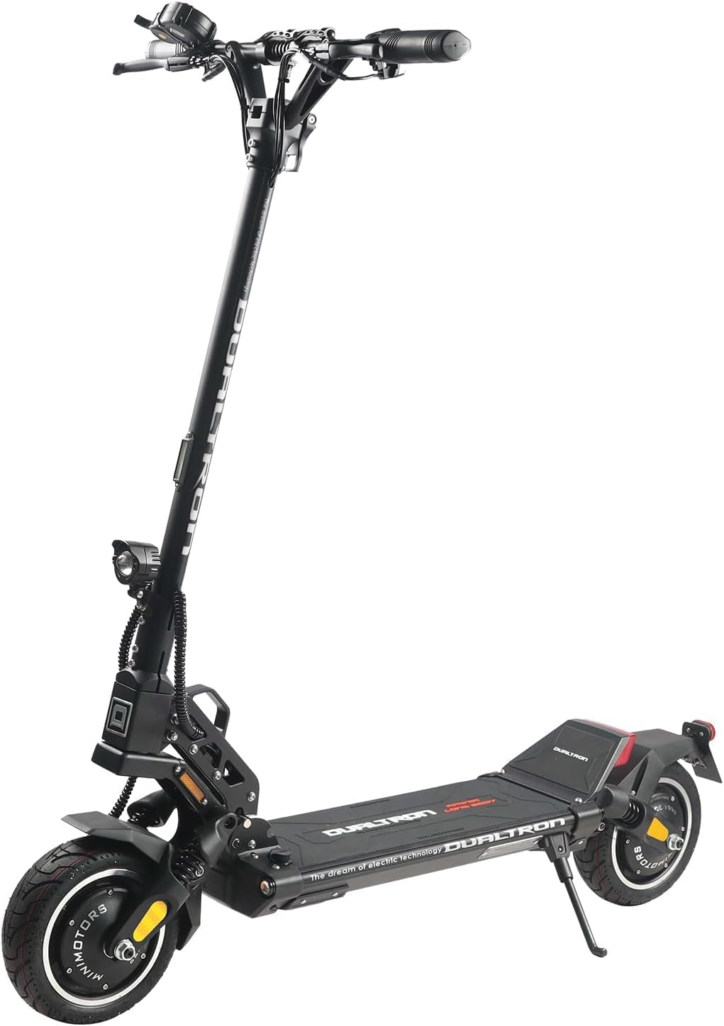 Minimotors – Adult Dualtron Aminia Long Body Electric Scooter 52 V/15 Ah, 2 Motors, 1000 W Motors, Range up to 50 km, 25 km/h, Fast Powerful and Comfortable, Black