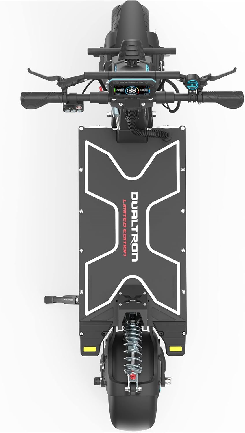 Minimotors - Dualtron X Limited LTD Elektroroller für Erwachsene - 84 V, 60 Ah, 500-W-Motoren, Reichweite bis zu 170 km, 20 km/h, schnell, leistungsstark und komfortabel, Schwarz