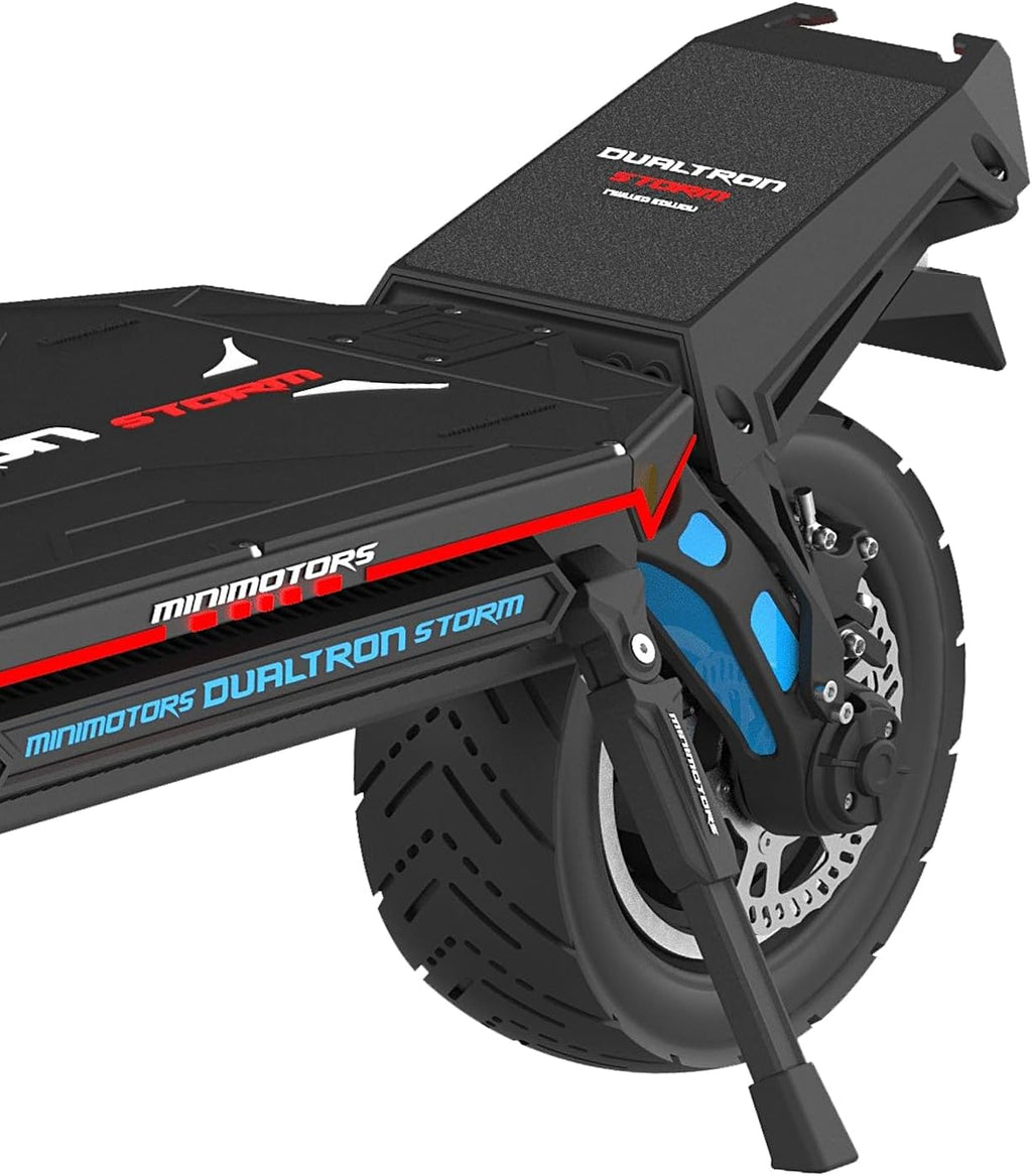 Minimotors – Dualtron Storm Limited Adult Electric Scooter 84 V/45 Ah, 2 Motors 5750 W, Range up to 180 km, 25 km/h, Fast Powerful and Comfortable, Black