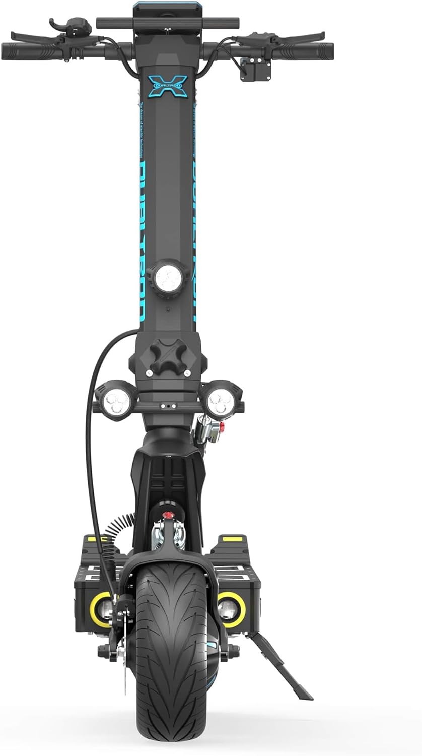 Minimotors - Dualtron X Limited LTD Elektroroller für Erwachsene - 84 V, 60 Ah, 500-W-Motoren, Reichweite bis zu 170 km, 20 km/h, schnell, leistungsstark und komfortabel, Schwarz