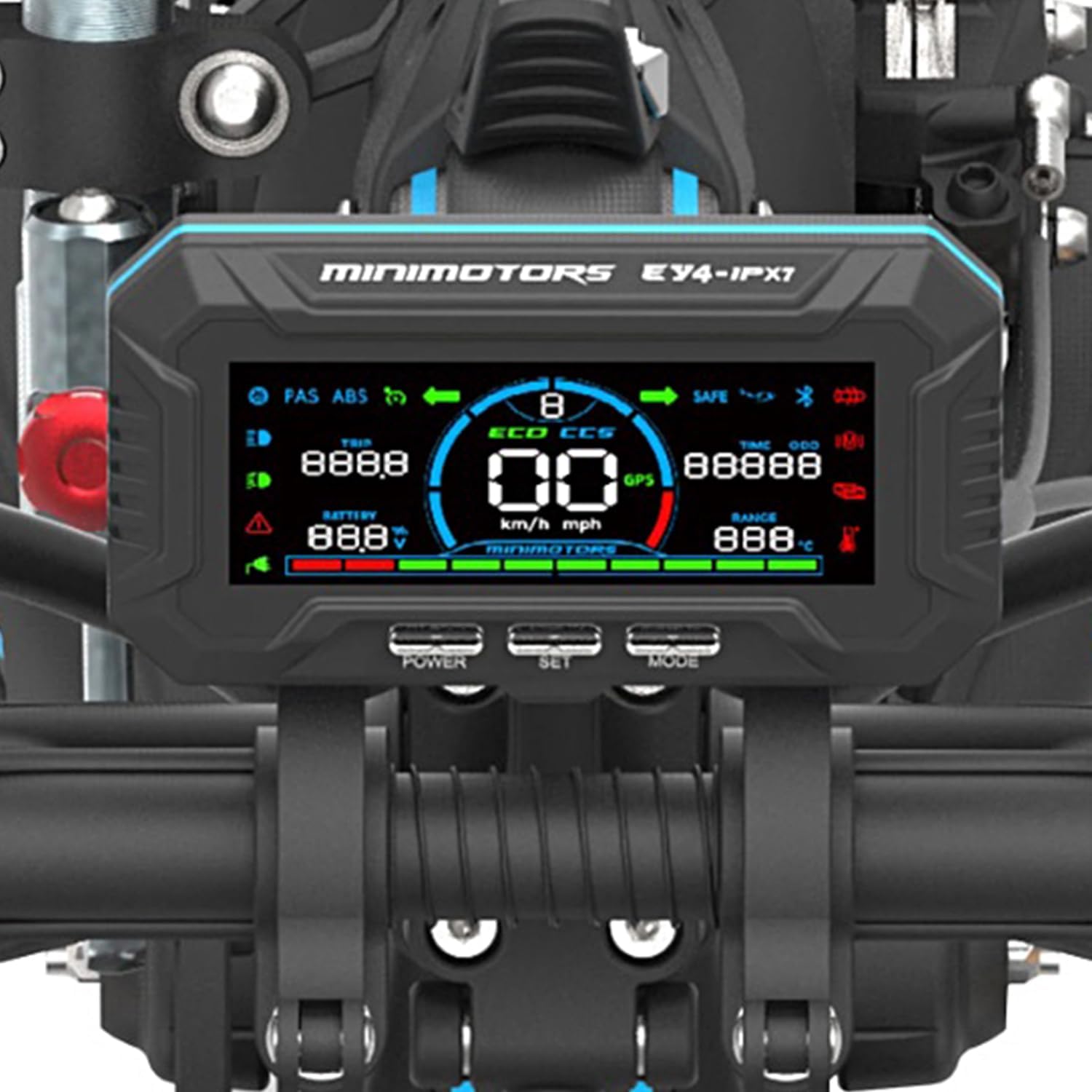 Minimotors - Dualtron Thunder 3 Elektroroller für Erwachsene - 72 V, 40 Ah, 500-W-Motoren, Reichweite bis zu 125 km, 20 km/h, schnell, leistungsstark und komfortabel, Schwarz