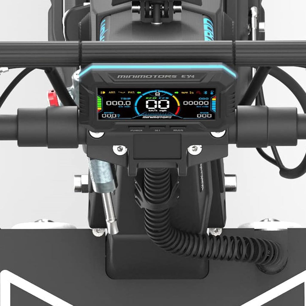 Minimotors - Dualtron X Limited LTD Elektroroller für Erwachsene - 84 V, 60 Ah, 500-W-Motoren, Reichweite bis zu 170 km, 20 km/h, schnell, leistungsstark und komfortabel, Schwarz